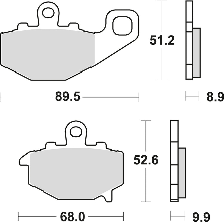 TRW Bremsblock MCB 662 Sinterd Metall