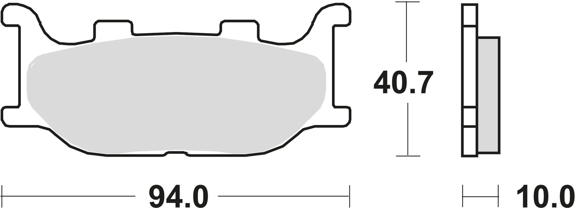 TRW Bremsblock MCB 666 SV Sintered Metall