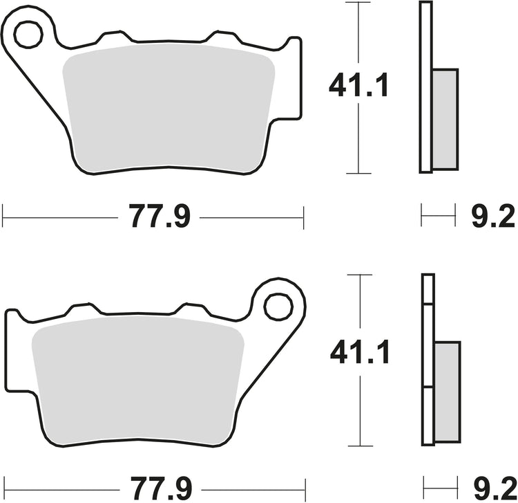 TRW BREAKE PAD MCB 672 RSI SINT.METAL OFFR.RAC.