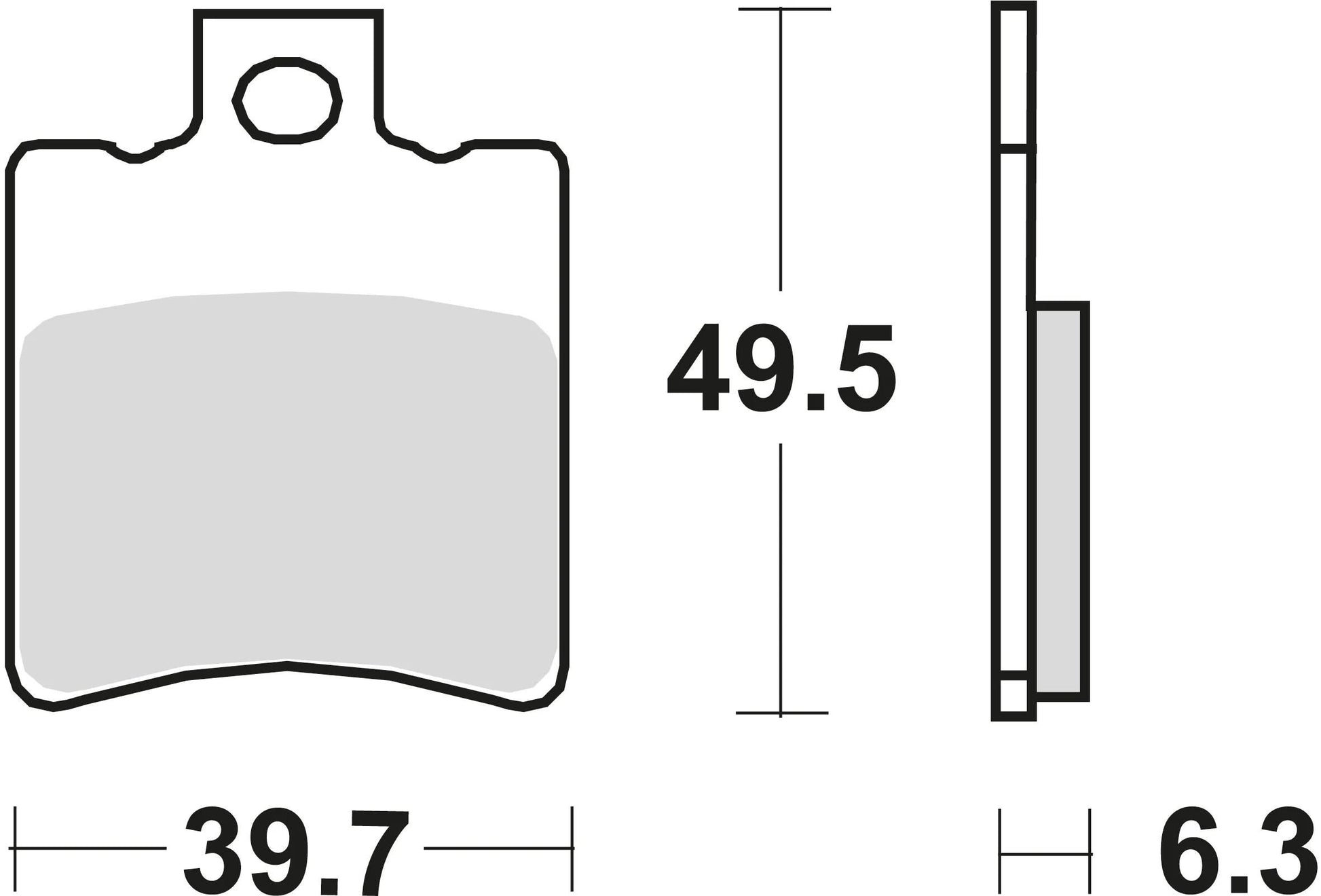 TRW Bremsblock MCB 674 SR Sintered Metall