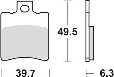 TRW Bremsblock MCB 674 SR Sintered Metall