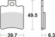 TRW Bremsblock MCB 674 SR Sintered Metall