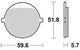 TRW BREAKPAD MCB 676 Bio -Standard