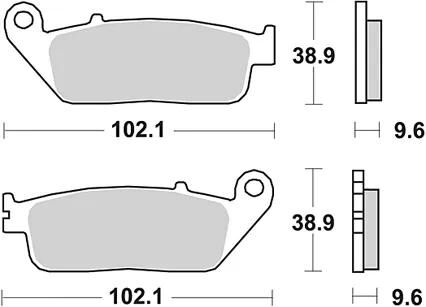 TRW Bremsblock MCB 677 SV Sintered Metall