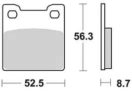 TRW -Bremsbelag RW MCB 678 Bio -Standard