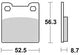 TRW -Bremsbelag RW MCB 678 Bio -Standard