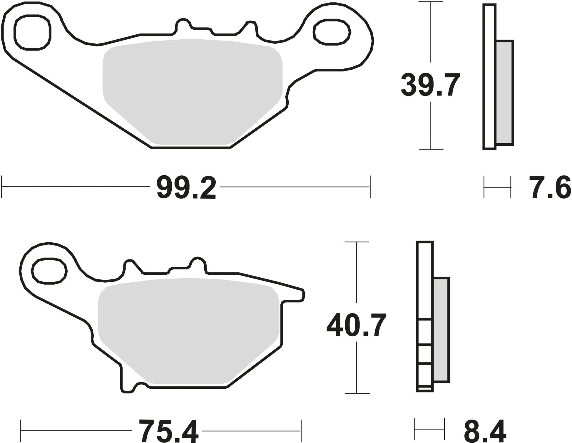 TRW Bremsblock MCB 679 Si gesinterte Metall