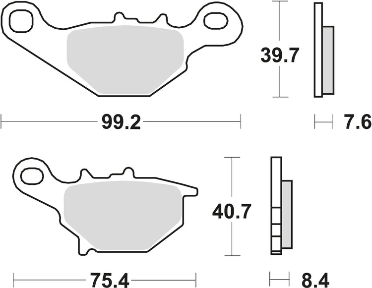 TRW Bremsblock MCB 679 Si gesinterte Metall