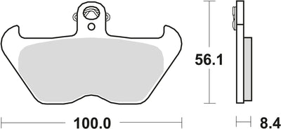 TRW Bremsblock MCB 680 SV Sintered Metall