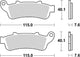 TRW Bremsblock MCB 692 SV Sintered Metall