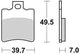 TRW BREAKPAD MCB 696 SR Sintered Metall