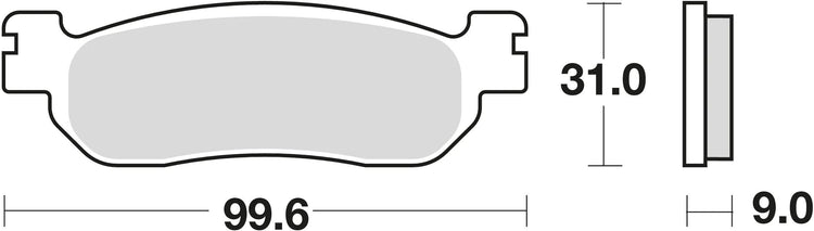 TRW BREAKE PAD MCB 699 Shinded Metall