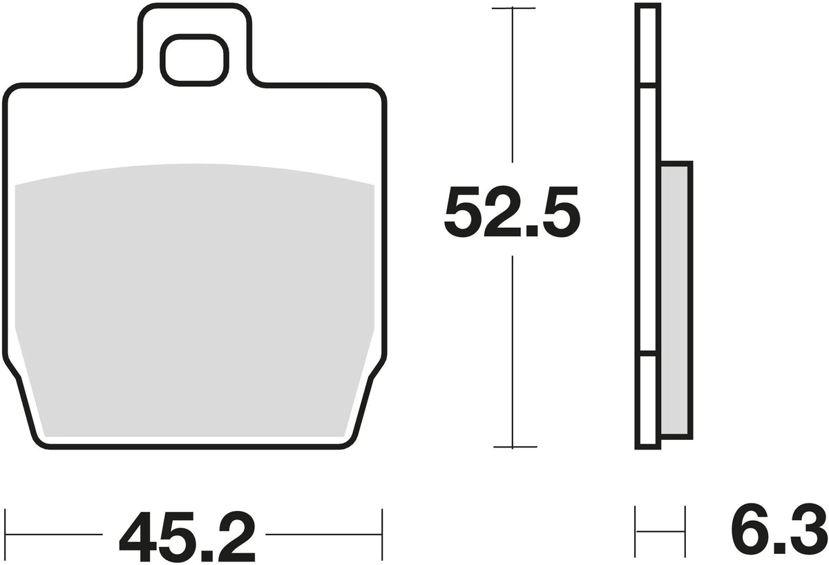 TRW -Bremsbeläge MCB 701 Bio -Standard