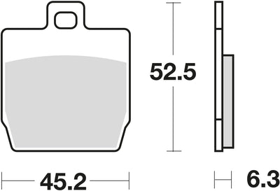 TRW -Bremsbeläge MCB 701 Bio -Standard