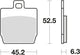 TRW -Bremsbeläge MCB 701 Bio -Standard