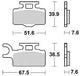 TRW BREAKPAD MCB 714 SI Sintered Metall