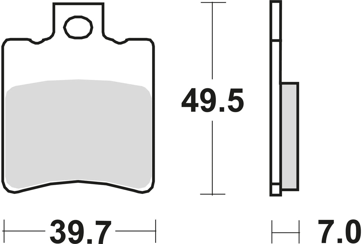 TRW BREAKPAD MCB 696 Bio -Standard