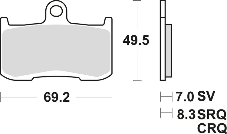 TRW Bremsblock MCB 737 SV Sintered Metall