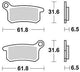 TRW BREAKPAD MCB 740 SI Sintered Metall