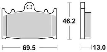 TRW -Bremsbelastung MCB 741 Bio -Standard