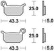 TRW Bremsblock MCB 750 Si Sintered Metall