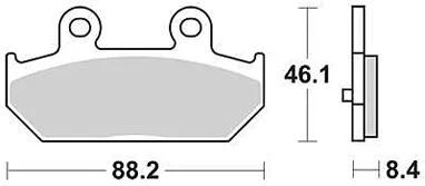 TRW -Bremsbeläge MCB 751 Bio -Standard