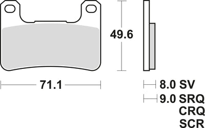 TRW -Bremskissen MCB 752 CRQ Hyper Carbon Racing
