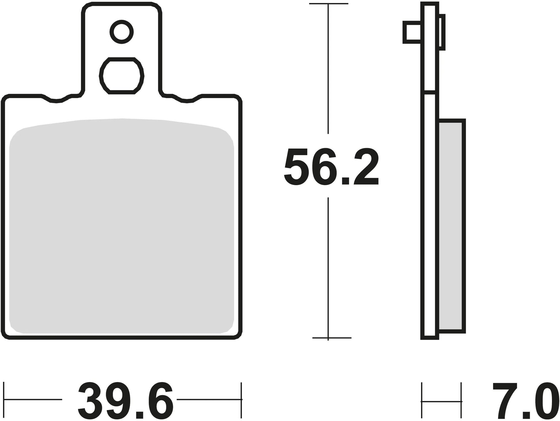 TRW BREAKPAD MCB 75 RQ Bio -Rennen