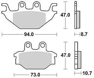 TRW BREAKPAD MCB 760 SI Sintered Metall