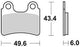TRW -Bremsbeläge MCB 766 Bio -Standard