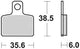 TRW -Bremsbeläge MCB 767 Bio -Standard