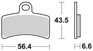 TRW -Bremsbeläge MCB 770 Bio -Standard