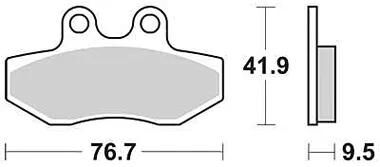 TRW -Bremsbeläge MCB 774 Bio -Standard