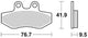 TRW -Bremsbeläge MCB 774 Bio -Standard