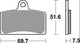 TRW Bremsblock MCB 780 SV Sintered Metall