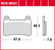 TRW BREAKPAD MCB 884 SV Sintered Metall