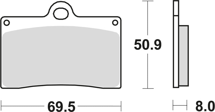 TRW Bremsblock MCB 540 TRQ Sintered Metal Racing