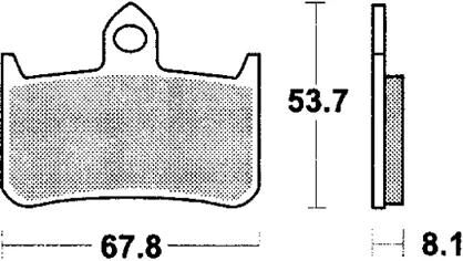 TRW Bremsblock MCB 593 TRQ SINT. Metallrennen