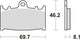 TRW BREAKPAD MCB 602 TRQ SINT. Metallrennen