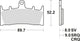 TRW BREAKPAD MCB 659 TRQ SINT.METAL RACING