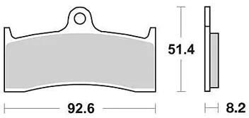 TRW Bremsblock MCB 660 TRQ SINT.METAL RAING