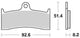 TRW Bremsblock MCB 660 TRQ SINT.METAL RAING