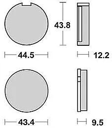 TRW -Bremsbeläge MCB 91 Bio -Standard