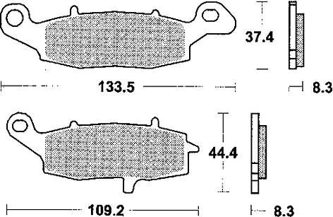 TRW BREAKPAD MCB 682 TRQ SINT.METAL RACING