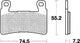 TRW BREAKPAD MCB 703 TRQ SINT.METAL RACING