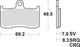TRW Brake Pad MCB 737 TRQ Sint. Metal Racing