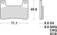 TRW Bremsblock MCB 752 TRQ SINT. Metallrennen