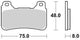 TRW BREAKPAD MCB 755 TRQ SIN.METAL RACING