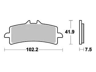 TRW BREAKPAD MCB 792 TRQ SIN.METAL RACING