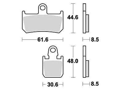TRW BREAKPAD MCB 795 TRQ SIN.METAL RACING